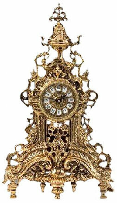Каминные часы из бронзы "Perforado"