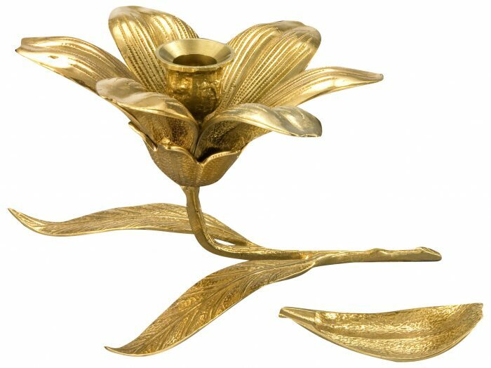 Сувенир из бронзы "Ashtray Flower With Cand.hold."