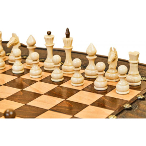 Резные шахматы, нарды и шашки из бука "Дебют"