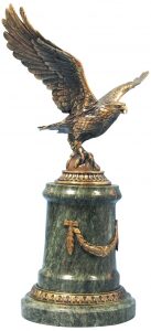 Бронзовая статуэтка "Орел" (пьедестал)