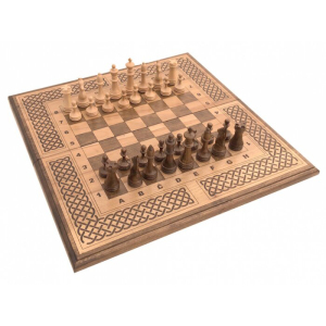 Шахматы и нарды из бука "Модерн 3"