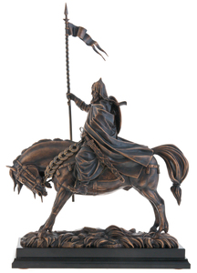 Авторская скульптура из бронзы "Русский воин"