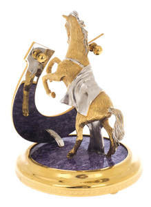 Статуэтка конь с подковой "На удачу" Златоуст