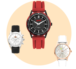 Наручные кварцевые часы Mikhail Moskvin с нанесением корпоративной символики, с бежевым ремешком
