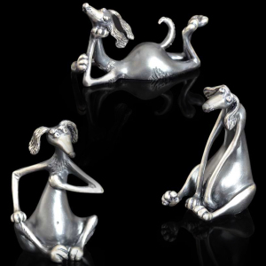 Коллекция серебряных статуэток "Собачка"