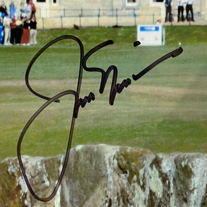 Фото с автографом гольфиста Джека Никлауса