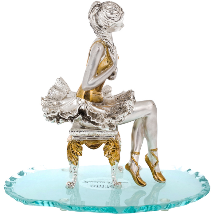 Статуэтка "Балерина" с серебрением и золочением
