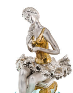 Статуэтка "Балерина" с серебрением и золочением
