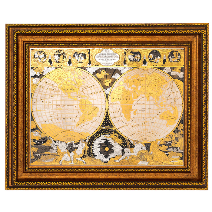 Панно "Карта мира" Златоуст