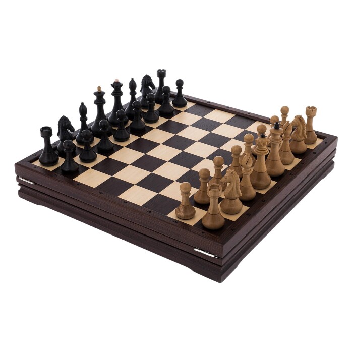 Шахматы из венге и граба "Стандартные"