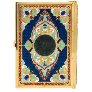 Коран с эмалью, лазуритом, малахитом и нефритом Златоуст