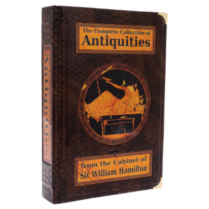 Книга в кожаном переплете "Antiquities" на английском языке, в футляре