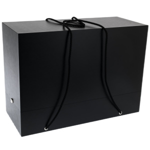 Коробка подарочная с фурнитурой 70х30х50см черная