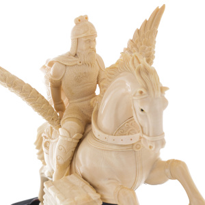 Скульптура из бивня мамонта "Всадник на крылатом коне"