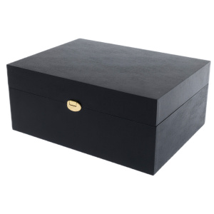 Коробка подарочная с фурнитурой 35х26х15см черная