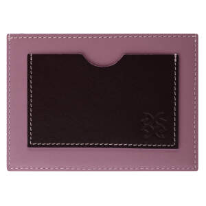 Чехол для кредитных карт "Монограмма" розовый/бордовый