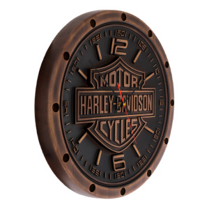 Часы из бука "Harley-Davidson"