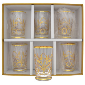 Набор стаканов для воды Timon "Tiziano Golden/Palm"  на 6 персон