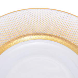 Набор глубоких тарелок Falkenporzellan "Rio white gold" на 6 персон