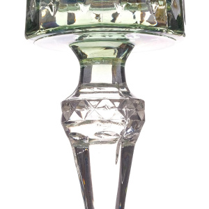 Набор фужеров для шампанского Timon "Lady Diamond" зеленый с позолотой