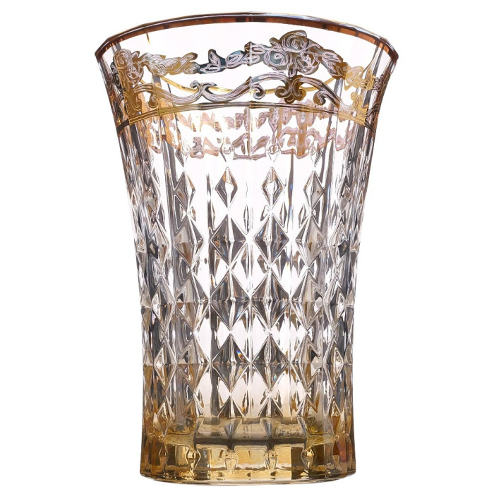 Набор стаканов для воды Timon "Lady Diamond" медовый с позолотой