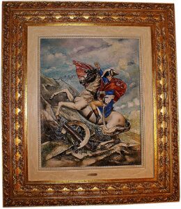 Барельеф "Наполеон", цвет: разноцветный в рамке золотого цвета