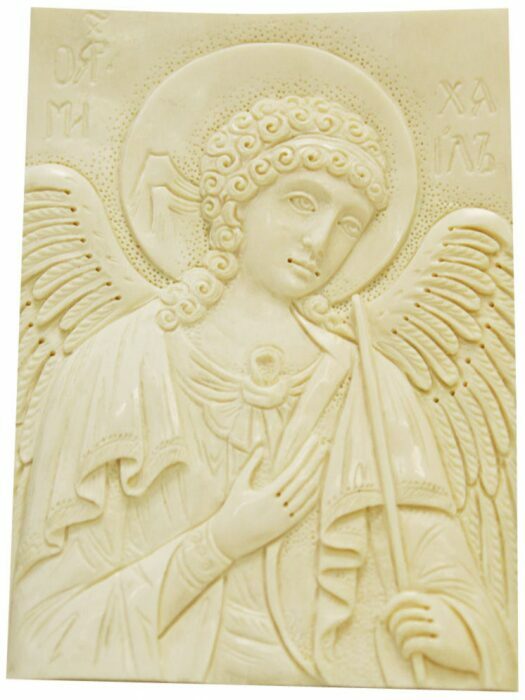 Икона из бивня мамонта "Ангел Хранитель"