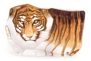Скульптура "Тигр" (малая), оранжевая