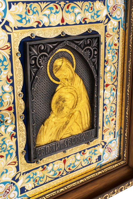 Панно-икона "Св.Петр и Феврония"