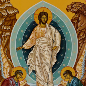 Икона "Воскресение Христово" Хохлома