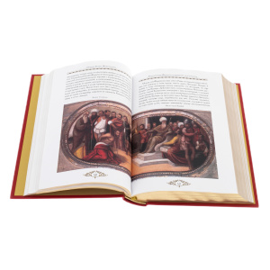 Книга в кожаном переплете "Джорджо Вазари" в 5-ти томах