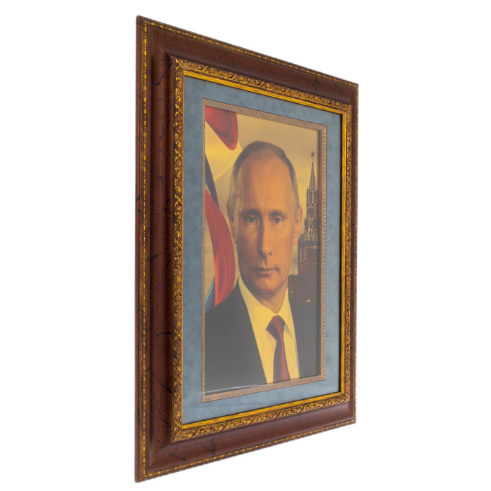 Картина на позолоченной латуни "Владимир Владимирович Путин"