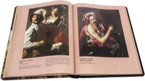 Книга в кожаном переплете "Золотой век голландской живописи"