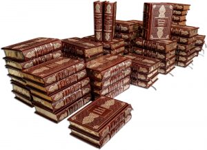 Подарочные книги "Библиотека зарубежной классики" Robbat Cognac (100 томов)