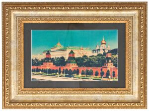 Картина на сусальном золоте "Кремлевская набережная"