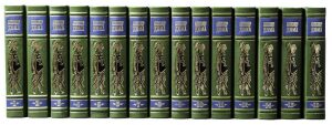 Подарочные книги в кожаном переплёте "Дюма А. Собрание сочинений" в 15 томах