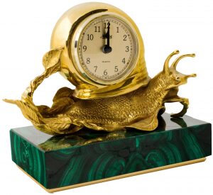 Настольные часы "Золотая улитка"
