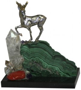 Статуэтка бронзовая "Серебряное копытце"