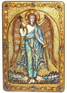 Икона "Ангел Хранитель" (полуаналойная)