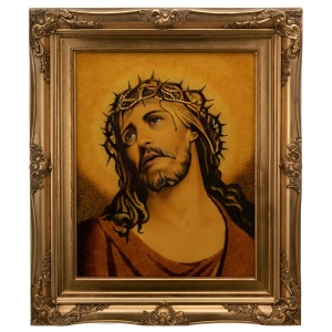 Картина из янтаря "Иисус Христос"