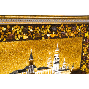 Картина из янтаря "Москва. Кремль"