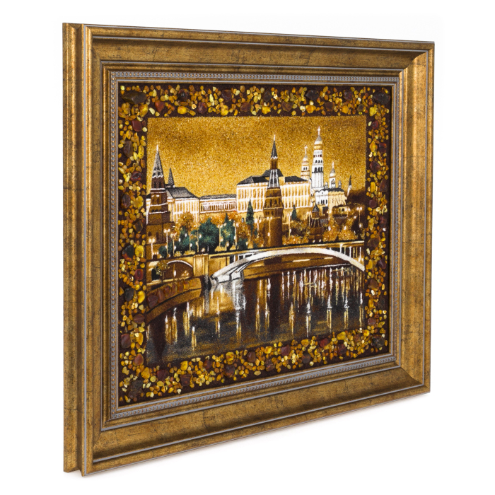Картина из янтаря "Москва. Кремль"