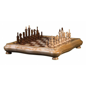 Шахматы из ясеня "Калверт" на светлой доске