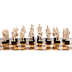 Шахматы из бивня мамонта "По законам чести"