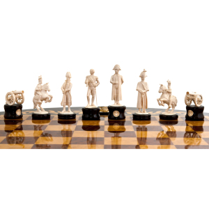 Шахматы из бивня мамонта "1812 год"