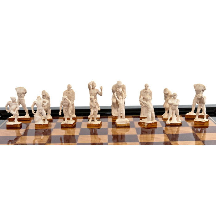Шахматы из бивня мамонта "Страсти по Родену"