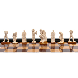 Шахматы из бивня мамонта "Страсти по Родену"