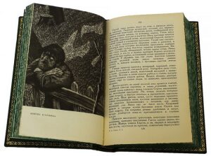 Подарочные книги в кожаном переплете "Грин А.С. Собрание сочинений" в 6 томах