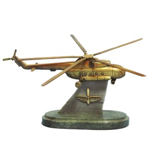Статуэтка бронзовая "Вертолет"