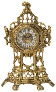 Каминные часы из бронзы "Front Chapel"